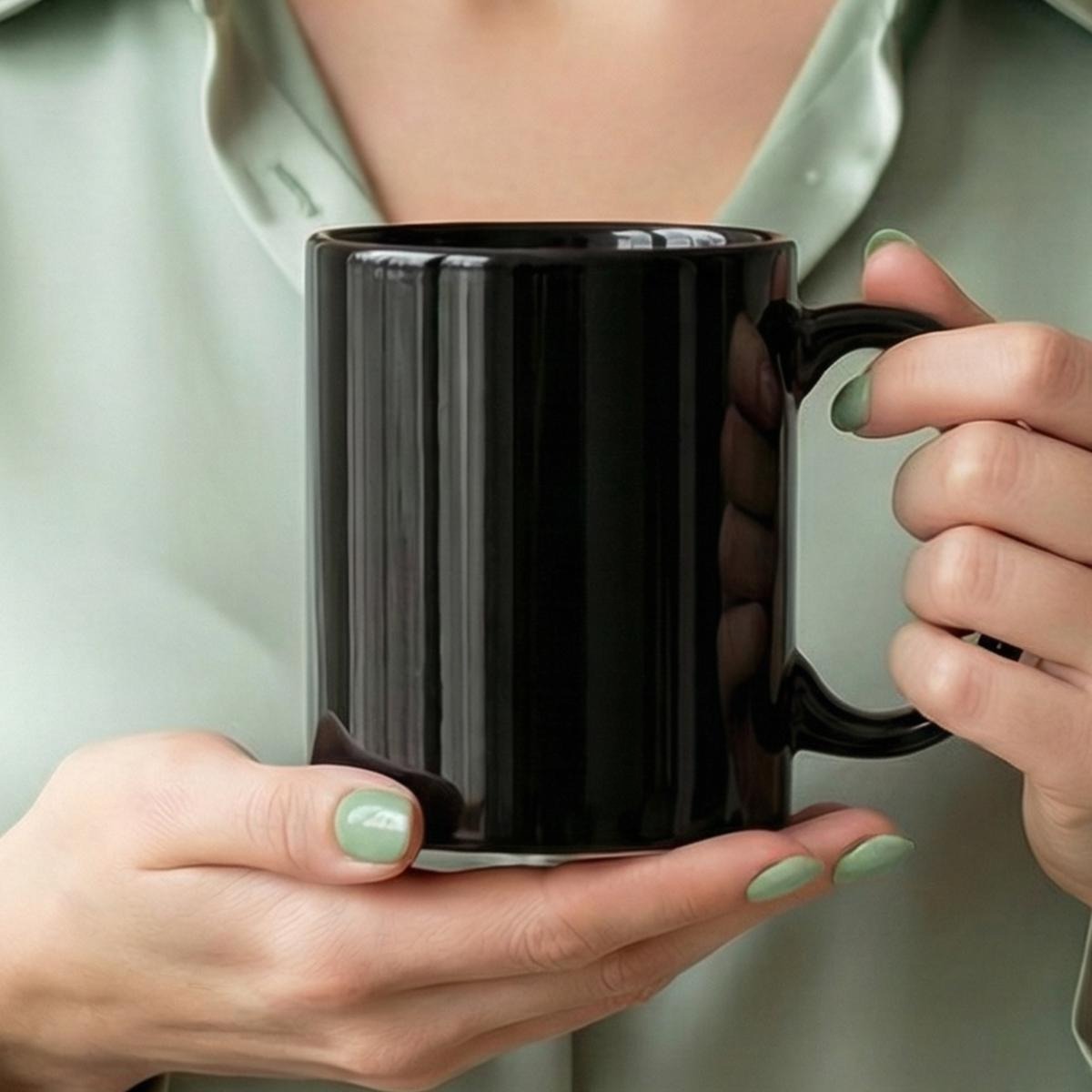 Christian 340ml Black Ceramic Mug