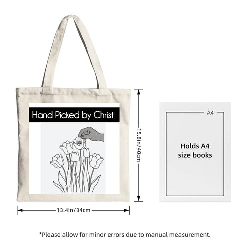 Christian Canvas Tote Bag Printed in USA|DTF