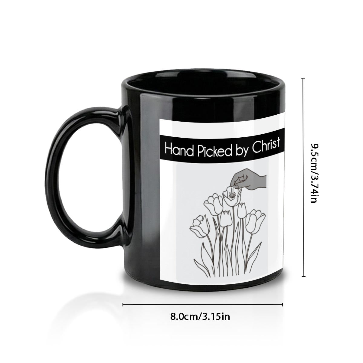 Christian 340ml Black Ceramic Mug