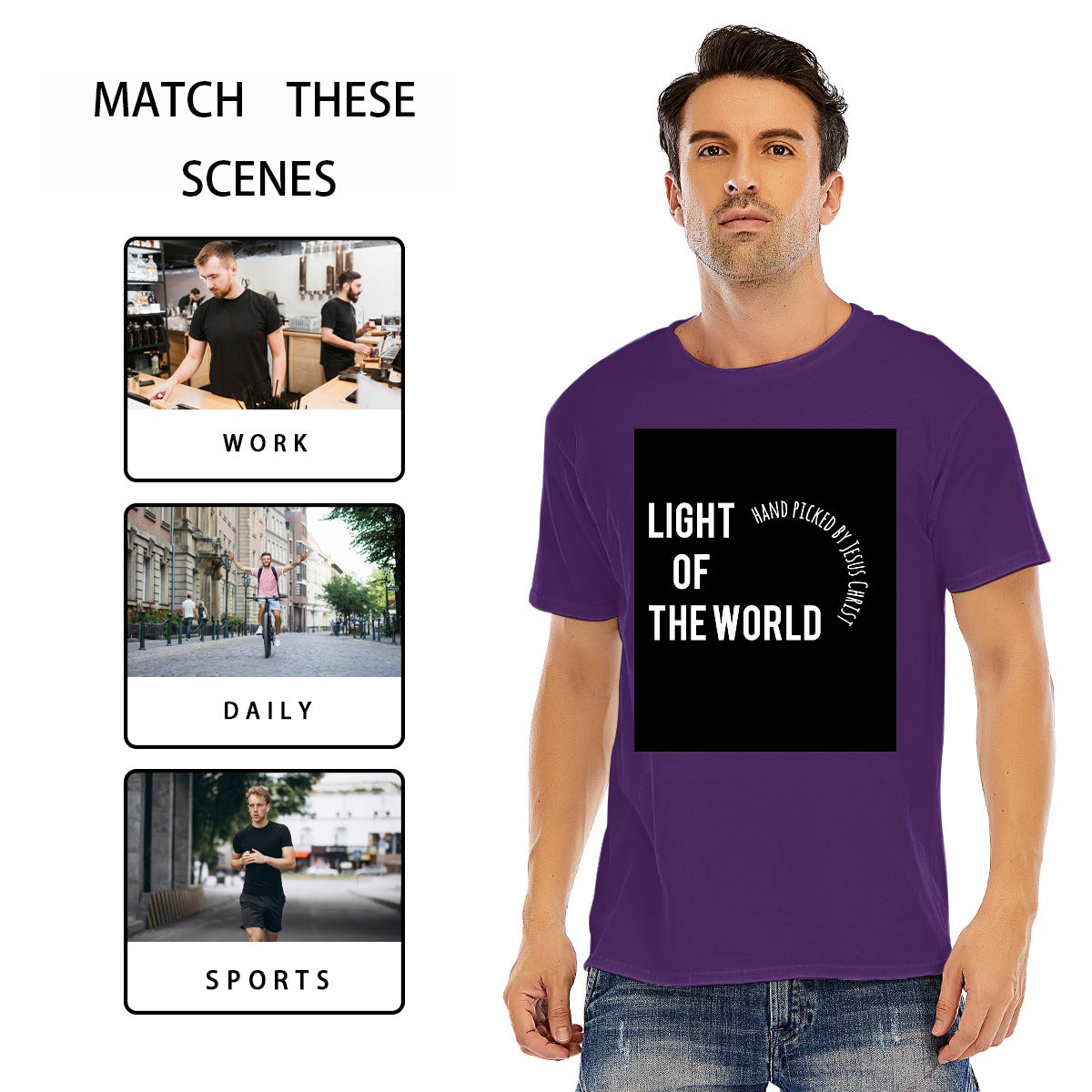 Christian O-neck Short Sleeve T-shirt | 180GSM Cotton (DTF)